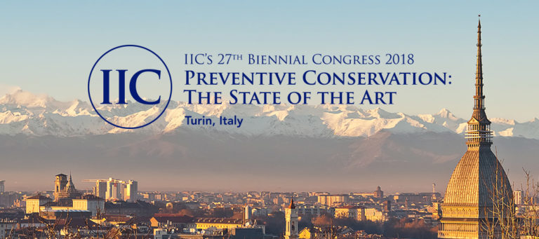 Poster presentation at the International Institute for Conservation (IIC) Congress in Turin, Italy
