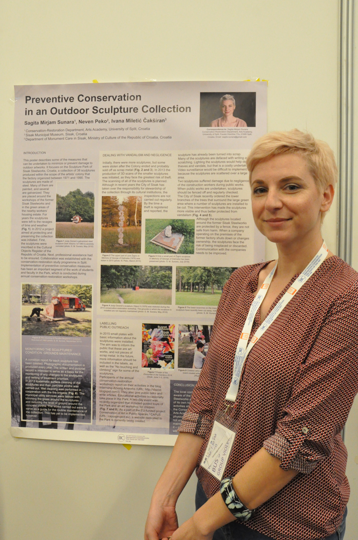 Poster presentation at the International Institute for Conservation (IIC) Congress in Turin, Italy
